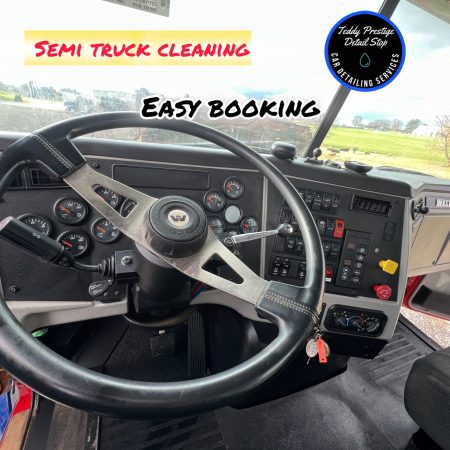 interior semi truck